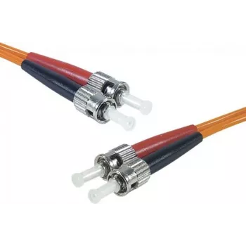 Exertis Connect 1m ST/UPC naar ST/UPC OM2 duplex multimode glasvezel-patchkabel, LSZH, oranje 392711