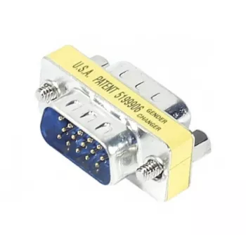 TECLINE mini gender changer, 15-polige HD D-Sub stekker naar stekker voor VGA (50408)