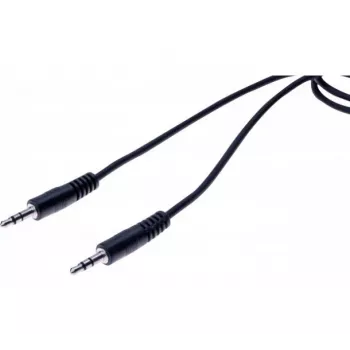 EXERTIS CONNECT 3,5 mm stereo-audiokabel stekker naar stekker 1,5 m zwart 108569