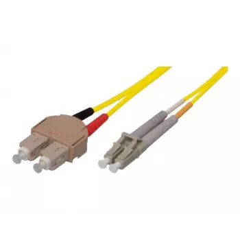 TECLINE OS2 singlemode LWL-patchkabel SC duplex naar LC duplex, 9/125 µm, UPC, LSZH, geel, 7,5 m 39989607