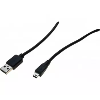 Exertis Connect USB 2.0-kabel, USB-A stekker naar Mini-USB Type-B stekker, 5,0 m, zwart 532418