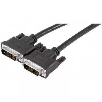 EXERTIS CONNECT DVI-D Single Link Monitor-kabel, 18+1 Pin DVI-D stekker naar DVI-D stekker, 3,0 m, zwart 127480