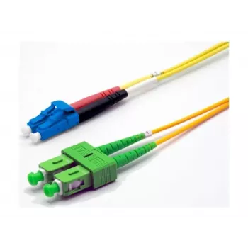 Ekivalan OS2 Duplex LWL Patchkabel LC/SC APC, 9/125 µm, geel, 3 m COZ008DALC2SJ0030A