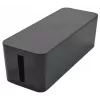 Exertis Connect Kabelmanagement-box groot voor stekkerdozen, zwart, 400 x 160 x 135 mm 573424