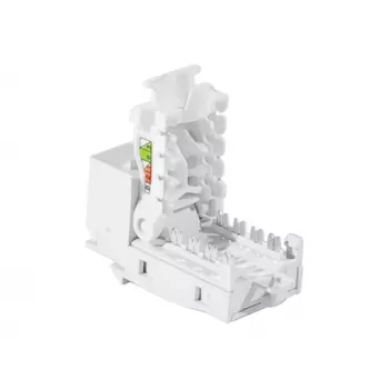 TECLINE RJ45 Keystone Jack, Cat.6 UTP, gereedschapsloos, wit 272883