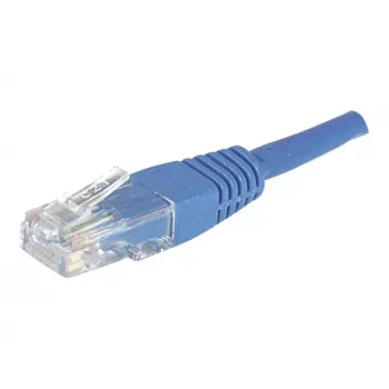 EXERTIS CONNECT Cat6 U/UTP-patchkabel, RJ45, blauw, 10 m 246760