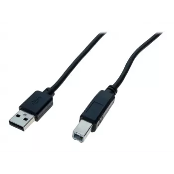 EXERTIS CONNECT USB 2.0 High Speed kabel, USB Type-A stekker naar USB Type-B stekker, Zwart, 5,0 m (352451)