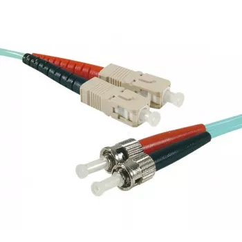 Exertis Connect HD OM3 Glasvezel-patchkabel, 50/125 µm, 2x ST naar SC Duplex, Aqua, 15 m 392767