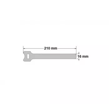 Exertis Connect klittenband-kabelbinder-set, 210 mm x 16 mm, 15 stuks, 5 kleuren (zwart, blauw, groen, geel, rood)