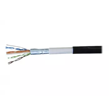 EXERTIS CONNECT Cat6 F/UTP waterdichte outdoor-patchkabel, 2m, zwart 845040