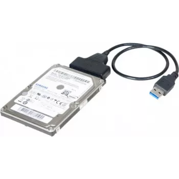 Exertis Connect 508305 USB 3.0 naar SATA-adapter voor 2,5 inch SSD/HDD, zwart