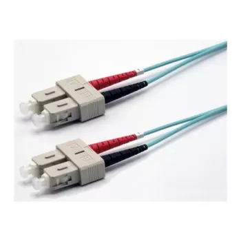 Ekivalan OM3 Duplex-patchkabel, 50/125 µm, SC/SC, aqua, 10 m COZOM3DCDC2SA0100A