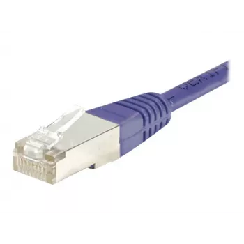 EXERTIS CONNECT Cat.6 F/UTP patchkabel, violet, 15 m, slim snagless boot 853340