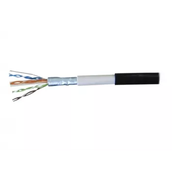 EXERTIS CONNECT CAT.6 F/UTP waterdichte outdoor-patchkabel, 5 m, zwart 845042