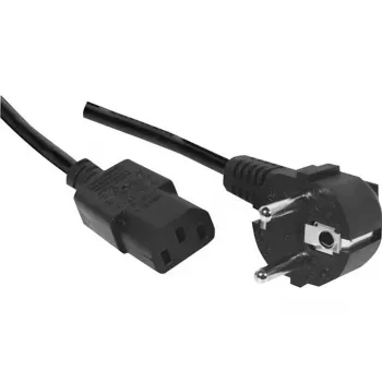 Exertis Connect 3m haakse Schuko-naar-C13 stroomkabel, halogeenvrij, zwart 807951