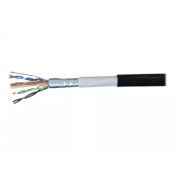 EXERTIS CONNECT outdoor patchkabel F/UTP CAT.6 waterdicht zwart 10m 845044