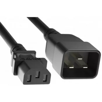 EXERTIS CONNECT stroomverlengkabel IEC C20 naar C13 3m zwart 808001