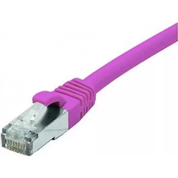 EXERTIS CONNECT Cat. 6 F/UTP PoE halogeenvrije patchkabel, roze, 3,0 m met rastongbescherming 854435