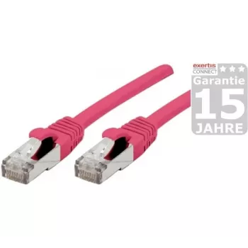 EXERTIS CONNECT Cat 6A S/FTP patchkabel, roze, 20 m 854384