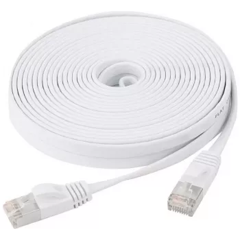 EXERTIS CONNECT platte U/FTP CAT.6 patchkabel, wit, 10 m 845061