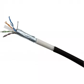 Exertis Connect Cat6 outdoor patchkabel RJ45 naar RJ45, F/UTP, 20 m, zwart 845046