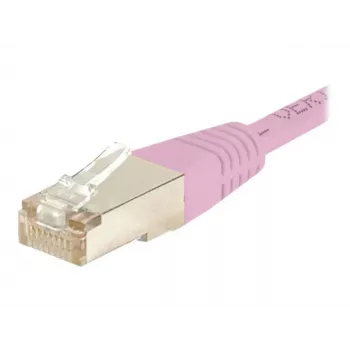 EXERTIS CONNECT S/FTP CAT.6 patchkabel, PiMF, roze, 3,0 m, slim snagless 854483