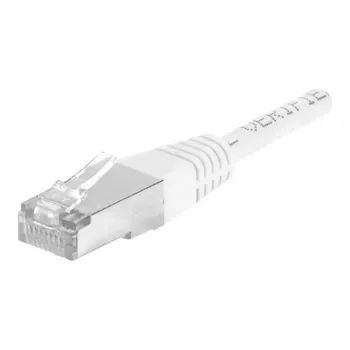 EXERTIS CONNECT Cat.6a F/UTP patchkabel, 10 m, zwart, 10 Gbps, RJ45, slanke knikbescherming 850020