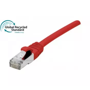 EXERTIS CONNECT RJ45 patchkabel Cat. 6, F/UTP, GRS-gecertificeerd, rood, 1,0 m (854621)