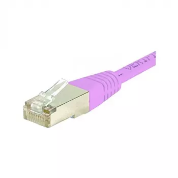 Exertis Connect 854479 Cat.6 S/FTP PiMF patchkabel, 0,7 m, roze, slanke knikbescherming