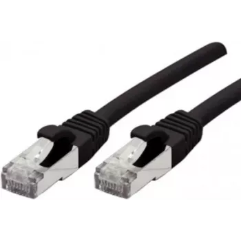Exertis Connect 858484 Cat6a S/FTP netwerkkabel, 1 m, zwart