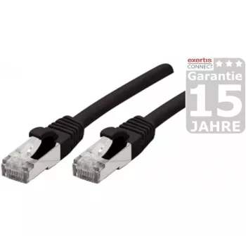 Exertis Connect 858493 Cat6a S/FTP netwerkkabel, 25 m, zwart