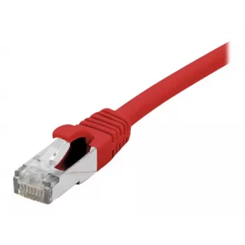 EXERTIS CONNECT Cat. 6A S/FTP patchkabel, 5m, rood, halogeenvrij, GRS-gecertificeerd, snagless 854525