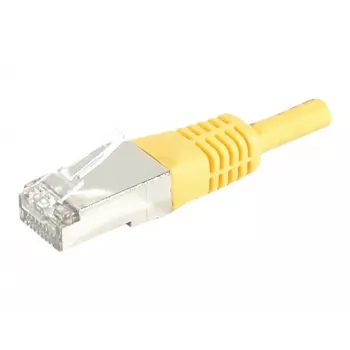 EXERTIS CONNECT Cat.6A S/FTP patchkabel, 1,5m, geel, slim snagless 858332