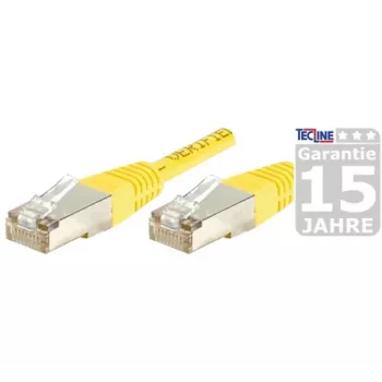 EXERTIS CONNECT CAT.6A S/FTP patchkabel, 2m, geel, slimme knikbescherming 858333