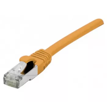 EXERTIS CONNECT S/FTP Cat 6A patchkabel, 15 m, oranje, slim snagless 858539