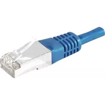 EXERTIS CONNECT Cat.6a F/UTP-patchkabel, 3 m, blauw, 10 Gbps, Slim Bend Protection 859521