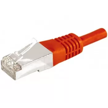 Exertis Connect 859533 Cat.6a F/UTP patchkabel, 1 m, rood, 10 Gbps, slanke knikbescherming