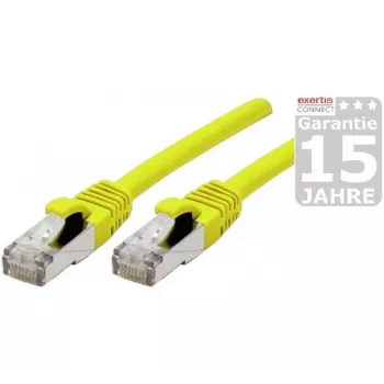 Exertis Connect 858420 Cat6a S/FTP-netwerkpatchkabel, 1 m, geel
