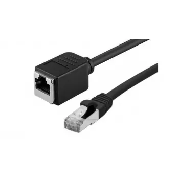 Exertis Connect Cat. 6A S/FTP patchkabel-verlenging, halogeenvrij, zwart, 5 m 858758