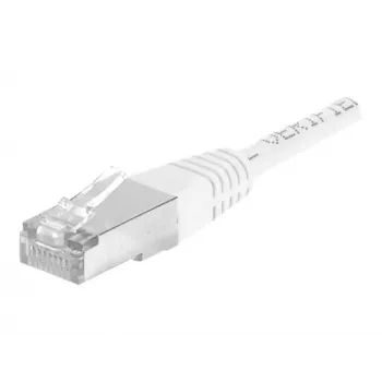 EXERTIS CONNECT Cat.6a F/UTP patchkabel, 0,5 m, wit, 10 Gbps, RJ45, snagless 859577