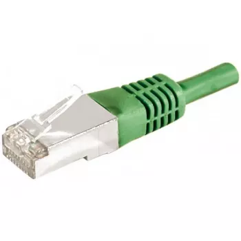 EXERTIS CONNECT Cat.6a F/UTP patchkabel, 5m, groen, 10Gbps, slim snagless 859552
