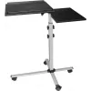 EXERTIS CONNECT Mobiele multifunctionele tafel op wielen, 1000 x 500 mm, zwart (965033)