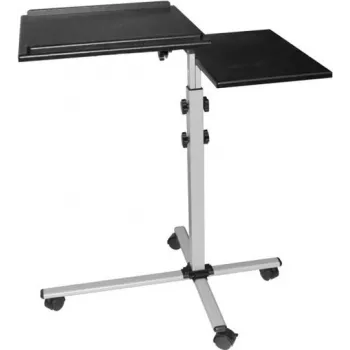 EXERTIS CONNECT Mobiele multifunctionele tafel op wielen, 1000 x 500 mm, zwart (965033)