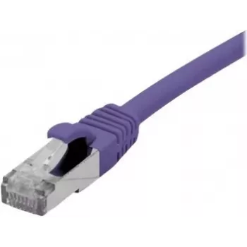 EXERTIS CONNECT 858515 Cat 6A S/FTP patchkabel, 0,5 m, violet, slanke connectormantel