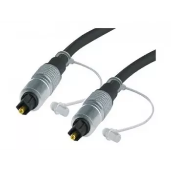 EXERTIS CONNECT professionele digitale optische audiokabel, Toslink stekker naar Toslink stekker, 2,0 m, zwart 987998