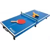 DONIC SCHILDKRÖT mini tafeltennistafelset, blauw, opvouwbaar, 68 x 33 x 9 cm, met 2 batjes, net, 2 ballen 838576