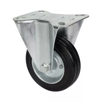 Wagner design yourself vast wiel RO 8104, 100 mm wiel, zilveren behuizing, zwart PP-wiel, 100 kg draagvermogen 4810401