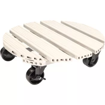 WAGNER design yourself Plantenroller GH0557, kunststof, rond, lichtgrijs, Ø 38,5 cm, 1 stk. (20055701)