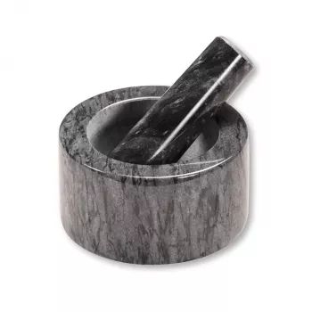 Kesper Piesta marmeren vijzel en stamper set, zwart