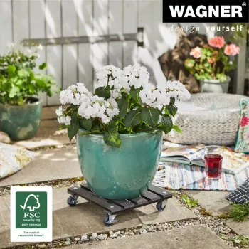 WAGNER Multi Roller WPC antraciet 80 apparaatroller 80kg vierkant 20052001